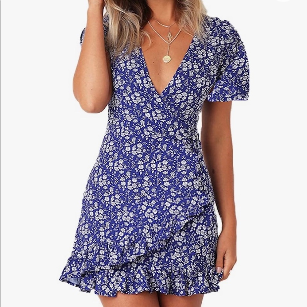 Floral Wrap Dress